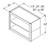 Aristokraft Cabinetry All Plywood Series Decatur Purestyle Wall Open Cabinet WOL242415