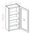 U.S. Cabinet Depot - Oxford Sage - Open Frame Wall Cabinets-Single Door - OS-W1542GD