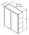 Aristokraft Cabinetry All Plywood Series Dayton Paint Wall Cabinet W4242