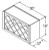 Aristokraft Cabinetry Select Series Dayton Paint Wine Rack WR3018