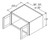 Aristokraft Cabinetry All Plywood Series Durham PureStyle Refrigerator Wall Cabinets with Doors Prepped for Glass RWPG3018B
