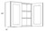 CNC Cabinetry Fashion White Kitchen Cabinet - W3330