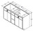 Aristokraft Cabinetry All Plywood Series Elkins PureStyle Vanity Sink Drawer Base VSDB6035-3