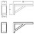 Aristokraft Cabinetry All Plywood Series Elkins PureStyle Bar Bracket Corbel BARCORBL10X5