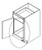 Aristokraft Cabinetry All Plywood Series Elkins PureStyle Select Roll Tray RT39SEL
