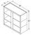 Aristokraft Cabinetry Select Series Gaither Paint 5 Piece Wall Open Cabinet WOL393615