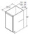 Aristokraft Cabinetry Select Series Gaither Paint 5 Piece Base Cabinets with Full Height Door B12FH