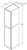 Aristokraft Cabinetry Select Series Gaither Paint 5 Piece Utility Cabinet U2496L Hinged Left