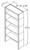 Aristokraft Cabinetry All Plywood Series Gaither Paint 5 Piece Bookcase BK3664.5