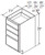 Aristokraft Cabinetry All Plywood Series Gaither Paint 5 Piece Vanity Four Drawer Base VDB1835-4