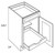 CNC Cabinetry Park Avenue White Kitchen Cabinet - B12-POS1