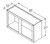 Aristokraft Cabinetry Select Series Gaither Birch 5 Piece Wall Open Cabinet WOL3921