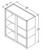 Aristokraft Cabinetry All Plywood Series Glyn Paint Wall Open Cabinet WOL394215