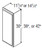 Aristokraft Cabinetry All Plywood Series Glyn Paint Decorative End Panel DWEP36R