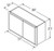 Aristokraft Cabinetry All Plywood Series Glyn Paint Wall Trimmable Cabinet WT3721B