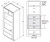 Aristokraft Cabinetry Select Series Glyn Paint Oven with Microwave Cabinet OMS33DDB