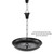 Good Directions - Modern Farmhouse Fluted Flower Black Aluminum 8.5 ft. Rain Chain with Gutter Installation Clip - 477K-8