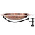 Good Directions - 13" Fired Copper Bird Bath with Deck Bracket - BBD13-3