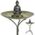 Good Directions - 20" Blue Verde Copper Bird Bath with Buddha - BBG20-8