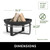Good Directions - Viking 32" Fire Pit - 111262FO