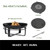 Good Directions - Viking 24" Fire Pit with Grill Plate and Cover Lid - 111260GC