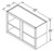 Aristokraft Cabinetry All Plywood Series Korbett Maple Wall Open Cabinet WOL392415