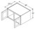 Aristokraft Cabinetry All Plywood Series Korbett Maple Refrigerator Wall Cabinets with Doors Prepped for Glass RWPG3918