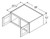 Aristokraft Cabinetry Select Series Korbett Maple Refrigerator Wall Cabinets with Doors Prepped for Glass RWPG3914