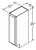 Aristokraft Cabinetry Select Series Korbett Paint 5 Piece Base Cabinets with Full Height Door B09FH-12
