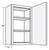 Cubitac Cabinetry Dover Cafe Single Door Wall Cabinet - W2130-DC