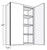 Cubitac Cabinetry Dover Cafe Double Butt Doors Wall Cabinet - W2742-DC