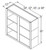 Aristokraft Cabinetry All Plywood Series Korbett Maple 5 Piece Wall Open Cabinet WOL4236