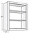 Cubitac Cabinetry Dover Cafe Finished Interior Wall Cabinet - WFI1530-DC