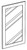 Cubitac Cabinetry Dover Cafe Clear Glass Door - GD1230-DC