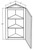 Cubitac Cabinetry Dover Cafe Wall End Single Door Cabinet - WEC1230-DC