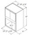Aristokraft Cabinetry Select Series Rena PureStyle Paint Wall Built-in Microwave Cabinet MWC304221B