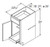 Aristokraft Cabinetry All Plywood Series Rena PureStyle Paint Base Cabinets with Roll Tray B15RT