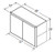 Aristokraft Cabinetry All Plywood Series Rena PureStyle Paint Wall Trimmable Cabinet WT372415B