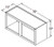 Aristokraft Cabinetry Select Series Sinclair Birch Paint Wall Open Cabinet WOL391815