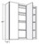 Cubitac Cabinetry Dover Latte Double Butt Doors Blind Corner Wall Cabinet - BLW39/4242-DL