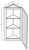 Cubitac Cabinetry Dover Latte Wall End Single Door Cabinet - WEC1236-DL