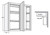 Cubitac Cabinetry Milan Latte Single Door Blind Corner Wall Cabinet - BLW36/3930-ML