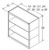 Aristokraft Cabinetry All Plywood Series Winstead Paint 5 Piece Wall Open Cabinet WOL153615
