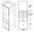 Aristokraft Cabinetry All Plywood Series Winstead Maple Microwave Tall Cabinet TMW2790B