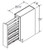 Aristokraft Cabinetry All Plywood Series Ellis PureStyle Base Pantry Pull-out Cabinet BPP09