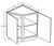 Cubitac Cabinetry Milan Shale Double Doors Base End Cabinet - BEC24-MS