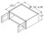 Aristokraft Cabinetry Select Series Landen Maple Refrigerator Wall Cabinets with Doors Prepped for Glass RWPG3312B