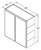 Aristokraft Cabinetry Select Series Landen Maple Paint Wall Cabinet W394215