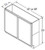 Aristokraft Cabinetry Select Series Landen Maple Paint Base Cabinets with Full Height Door B48FH-12