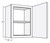 Cubitac Cabinetry Belmont Glaze Cafe Single Door Wall Cabinet - W2124-BGC